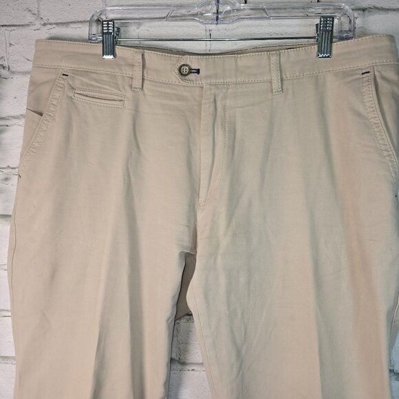 BRAX FEEL GOOD QUANTUM PIMA COTTON EVEREST KHAKI MENS PANTS SIZE 38 X 34 EUC - Picture 1 of 8